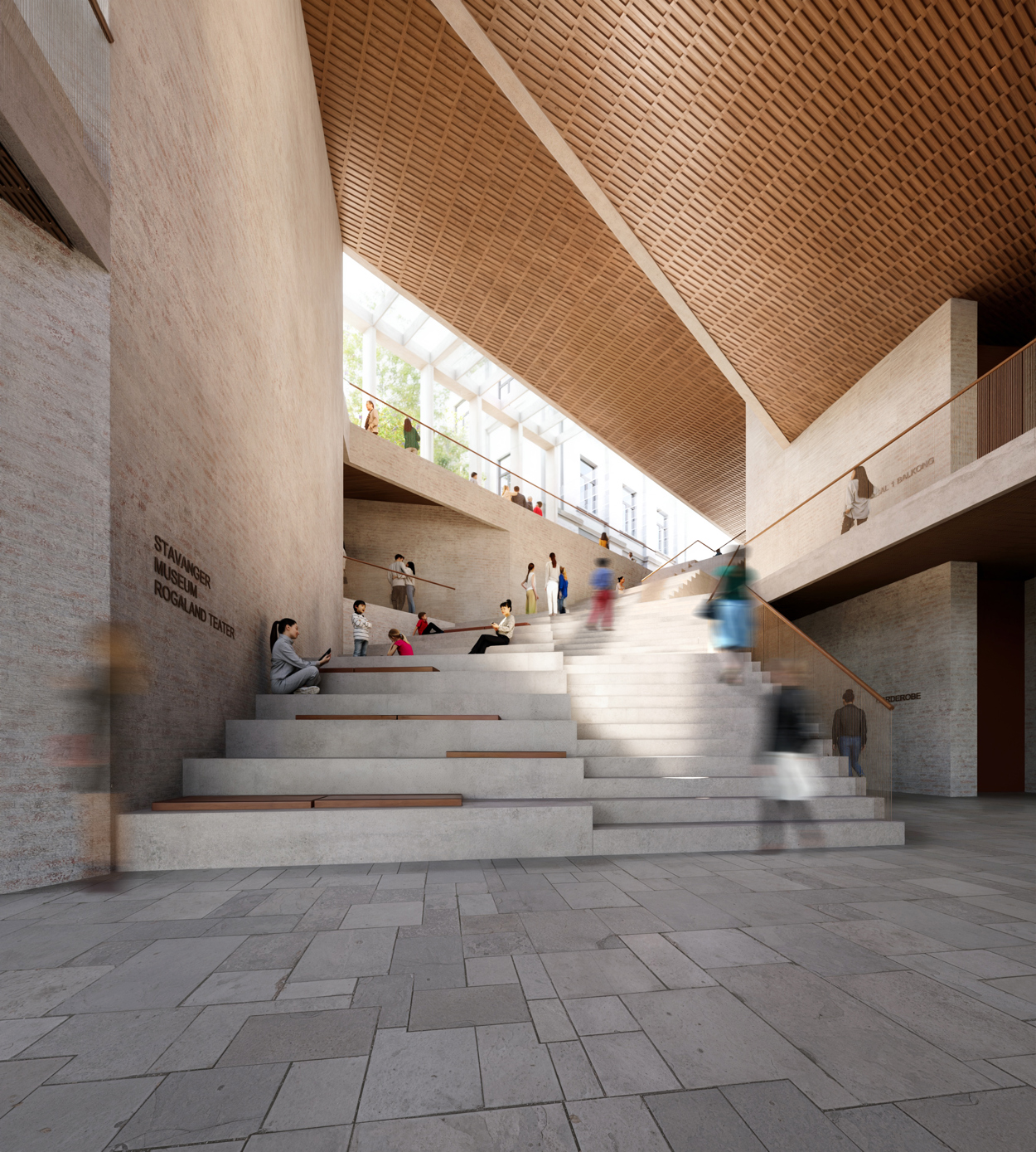 Foajeområde. Illustrasjon: Lundhagem Arkitekter, DRDH, Jonas Thor