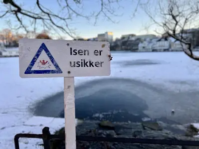 Usikker is ved Breiavatnet